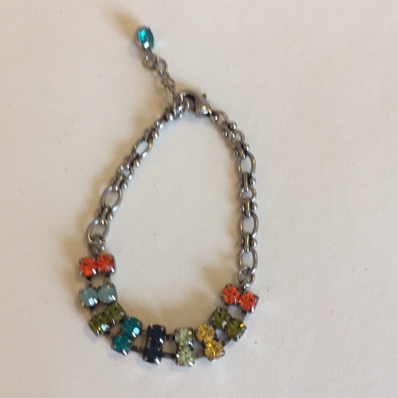 Child’s Colorful Crystals & Silver Bracelet - Picture 2 of 6